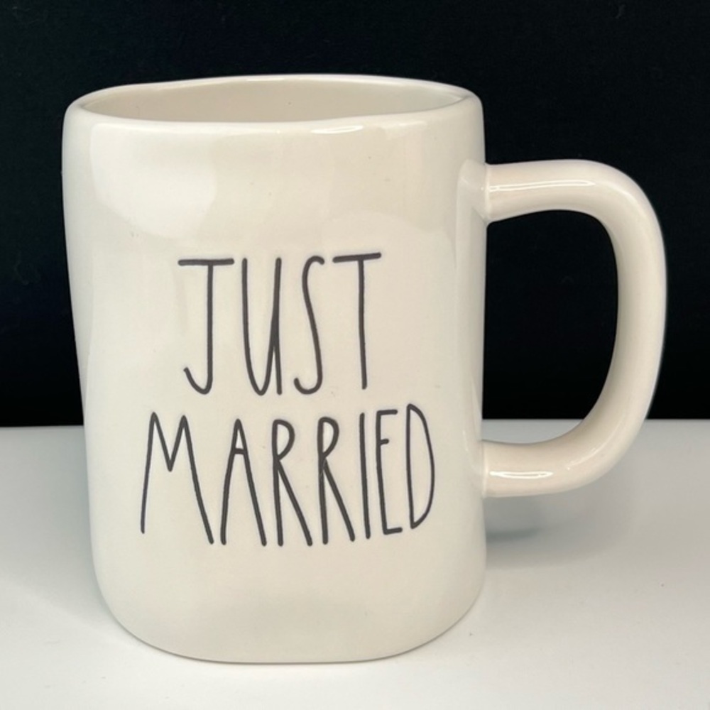 Rae Dunn -  ‘Just Married’ ceramic mug. NWT